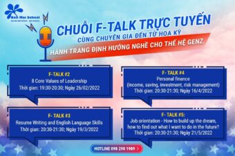 CHUỖI F-TALK TRỰC TUYẾN CÙNG CHUYÊN GIA MỸ: HÀNH TRANG ĐỊNH HƯỚNG NGHỀ CHO THẾ HỆ GENZ