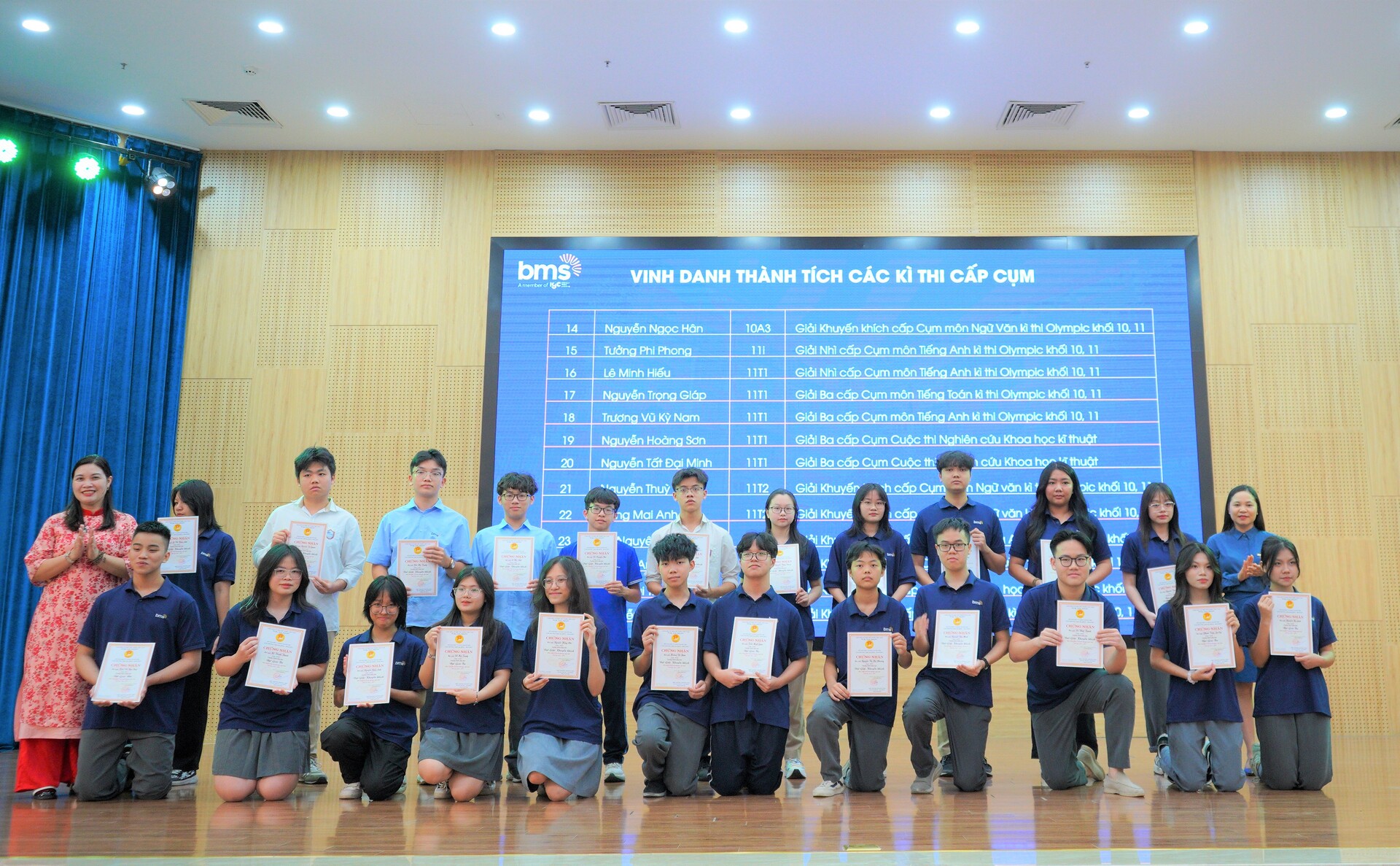 Vinh danh BMSers đạt thành tích cao năm học 2023 - 2024