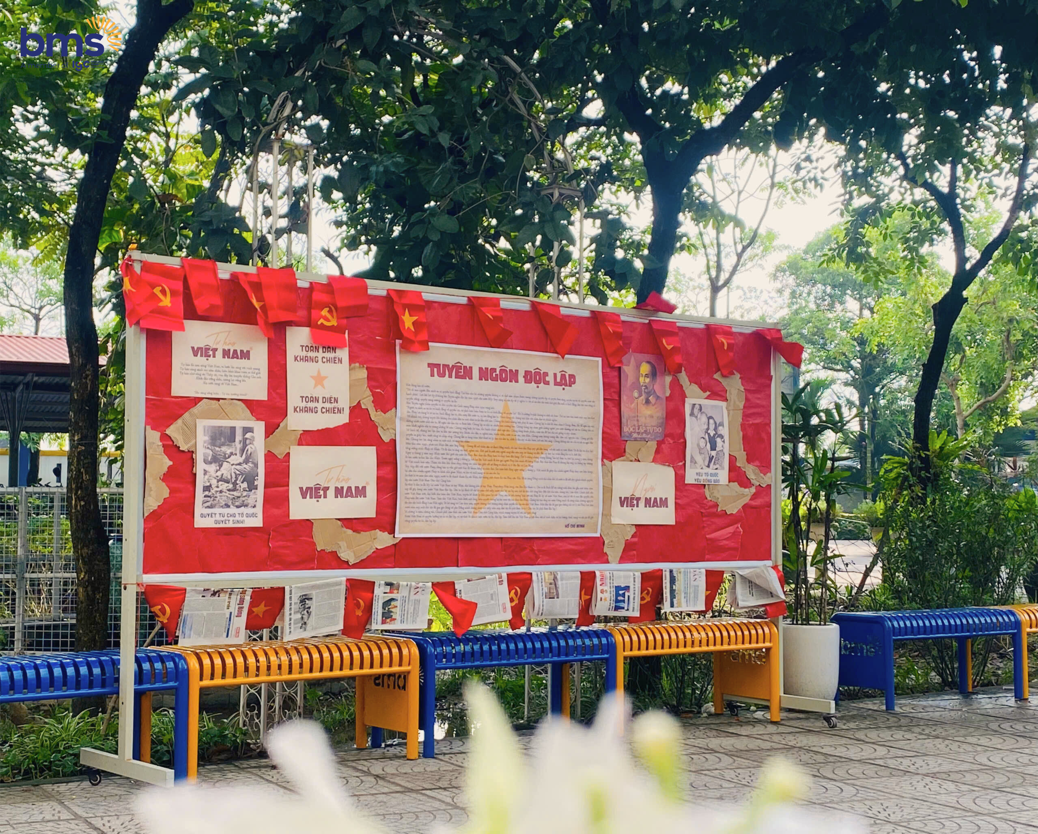 Triển khai không gian “Check-in cùng Tổ quốc” – Khoảnh khắc tự hào của BMSers chào mừng 80 năm Quốc khánh 2/9