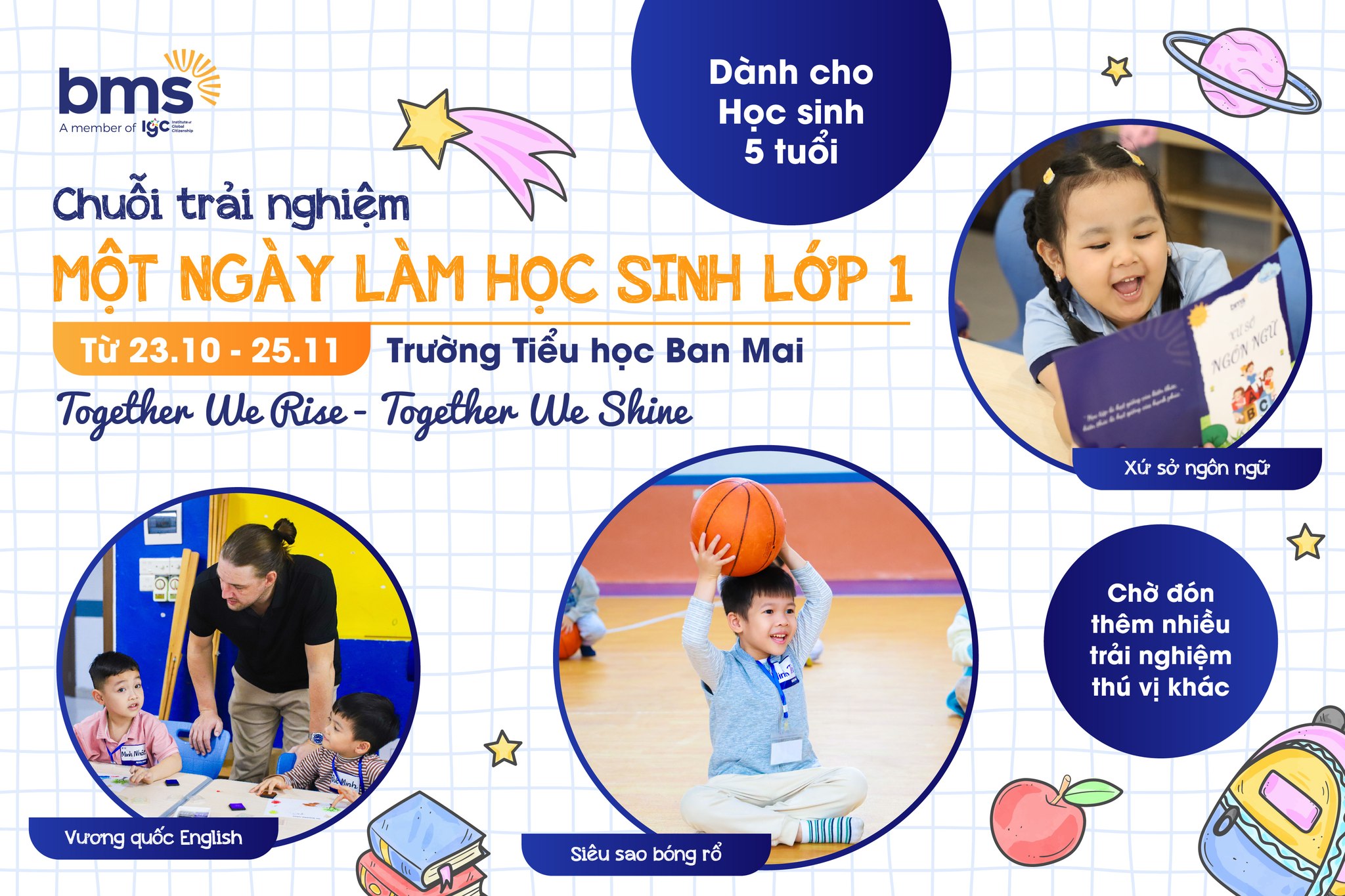 “Hóa thân” thành BMSers cùng chuỗi trải nghiệm siêu đặc biệt tại Trường Tiểu học Ban Mai