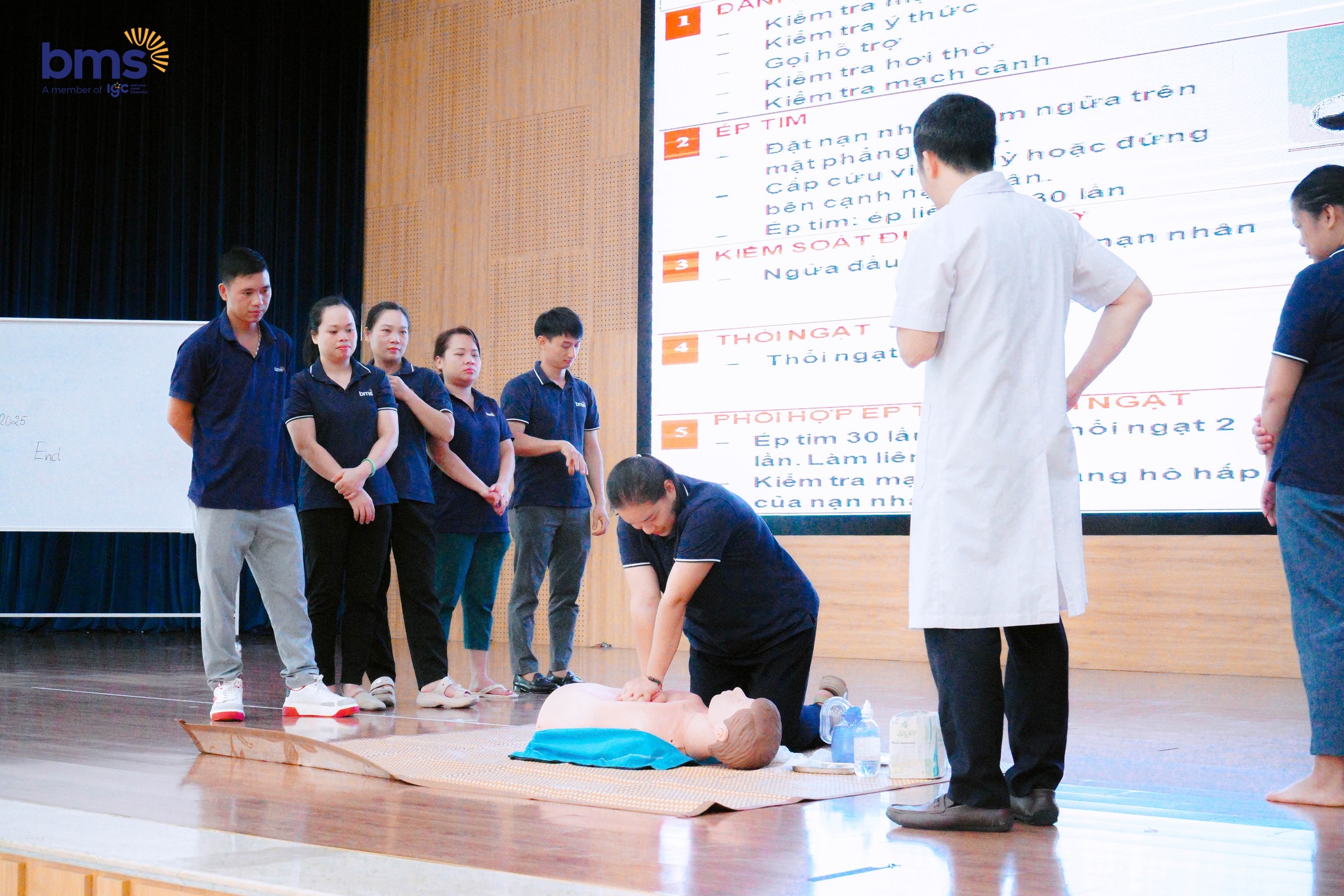 Trang bị kiến thức sơ cấp cứu, xây dựng môi trường học đường an toàn tại BMS Hà Nội