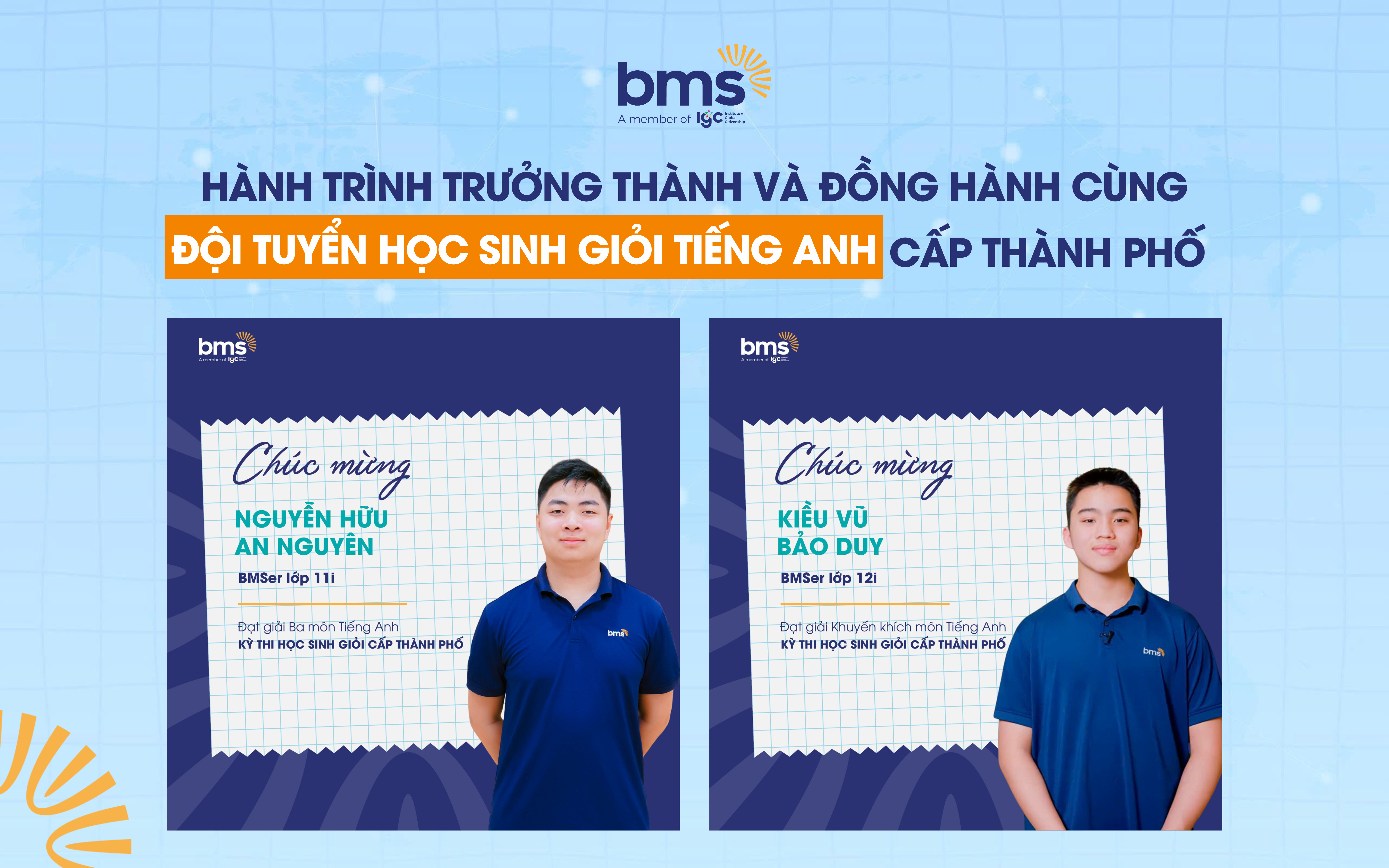 Hành trình trưởng thành và đồng hành cùng đội tuyển học sinh giỏi Tiếng Anh cấp Thành phố